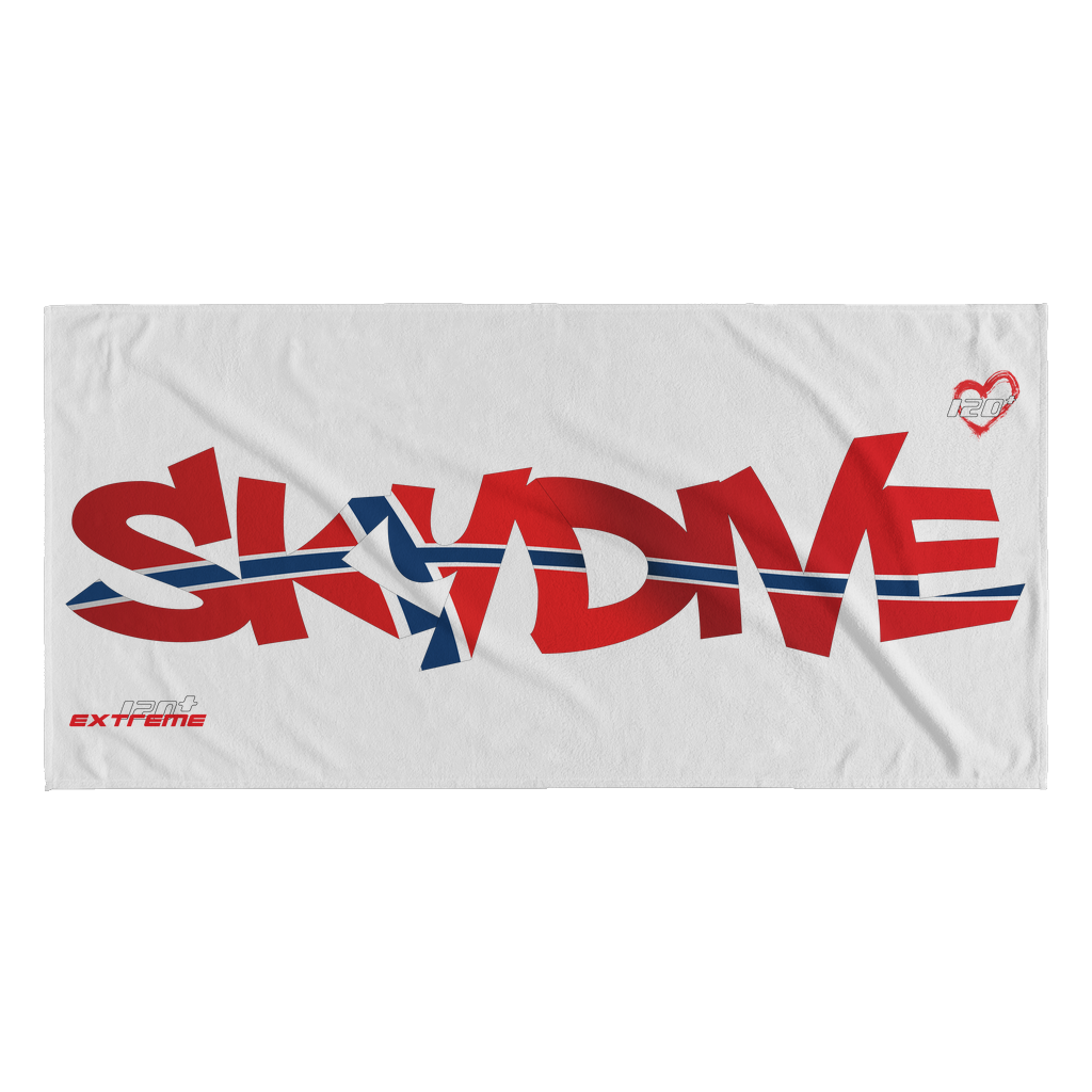 Skydiving T-shirts World Team - Skydive Norway - Beach Towels in 10 Colors, Beach Towel, teelaunch, Skydiving Apparel, Skydiving Apparel, Skydiving Gear, Olympics, T-Shirts, Skydive Chicago, Skydive City, Skydive Perris, Drop Zone Apparel, USPA, united states parachute association, Freefly, BASE, World Record,
