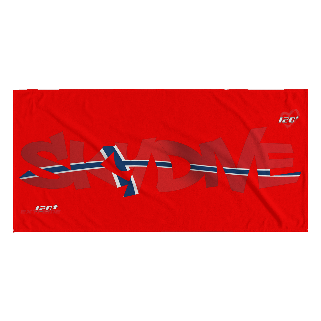 Skydiving T-shirts World Team - Skydive Norway - Beach Towels in 10 Colors, Beach Towel, teelaunch, Skydiving Apparel, Skydiving Apparel, Skydiving Gear, Olympics, T-Shirts, Skydive Chicago, Skydive City, Skydive Perris, Drop Zone Apparel, USPA, united states parachute association, Freefly, BASE, World Record,