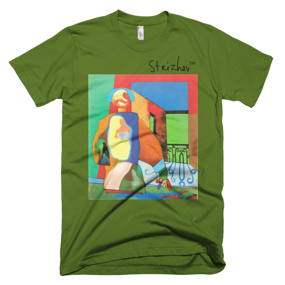 Skydiving T-shirts Strizhov™ by Dmitri Strizhov - 'Man Obstructing a Portion of the Landscape - 1997' - T-Shirt, , Strizhov™, Skydiving Apparel, Skydiving Apparel, Skydiving Gear, Olympics, T-Shirts, Skydive Chicago, Skydive City, Skydive Perris, Drop Zone Apparel, USPA, united states parachute association, Freefly, BASE, World Record,