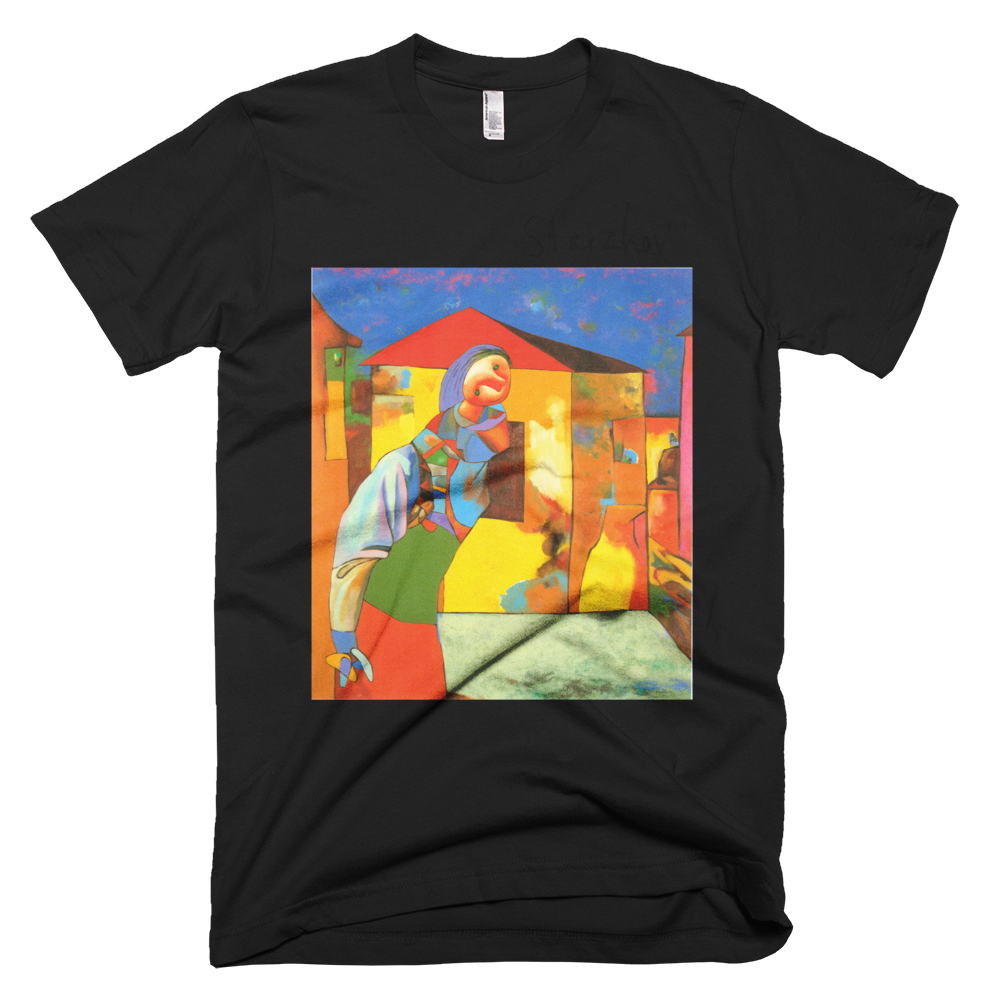 Skydiving T-shirts Strizhov™ by Dmitri Strizhov - 'Landscape with Alina - 1997' - T-Shirt, , Strizhov™, Skydiving Apparel, Skydiving Apparel, Skydiving Gear, Olympics, T-Shirts, Skydive Chicago, Skydive City, Skydive Perris, Drop Zone Apparel, USPA, united states parachute association, Freefly, BASE, World Record,