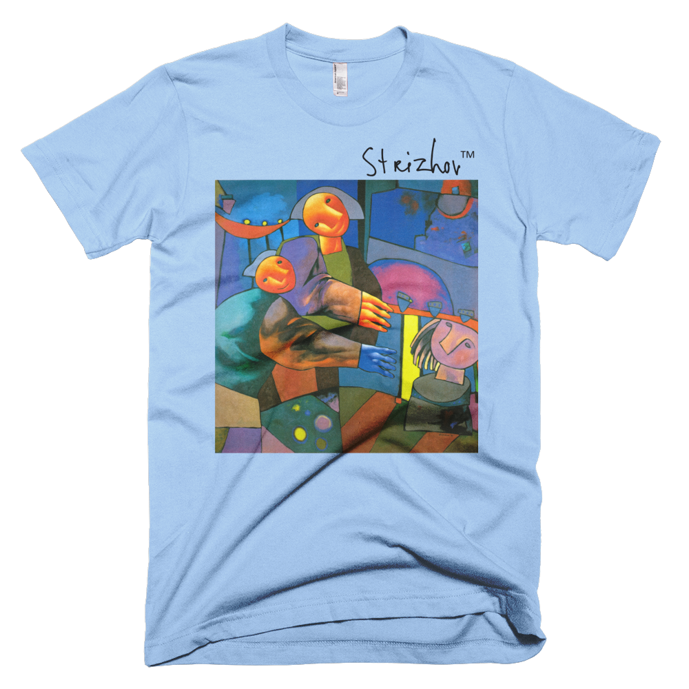 Skydiving T-shirts Strizhov™ by Dmitri Strizhov - 'Sculptors - 1996' - T-Shirt, , Strizhov™, Skydiving Apparel, Skydiving Apparel, Skydiving Gear, Olympics, T-Shirts, Skydive Chicago, Skydive City, Skydive Perris, Drop Zone Apparel, USPA, united states parachute association, Freefly, BASE, World Record,