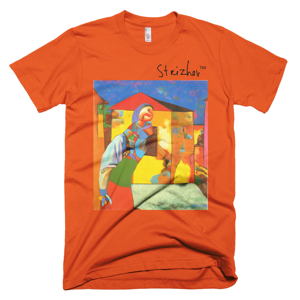Skydiving T-shirts Strizhov™ by Dmitri Strizhov - 'Landscape with Alina - 1997' - T-Shirt, , Strizhov™, Skydiving Apparel, Skydiving Apparel, Skydiving Gear, Olympics, T-Shirts, Skydive Chicago, Skydive City, Skydive Perris, Drop Zone Apparel, USPA, united states parachute association, Freefly, BASE, World Record,