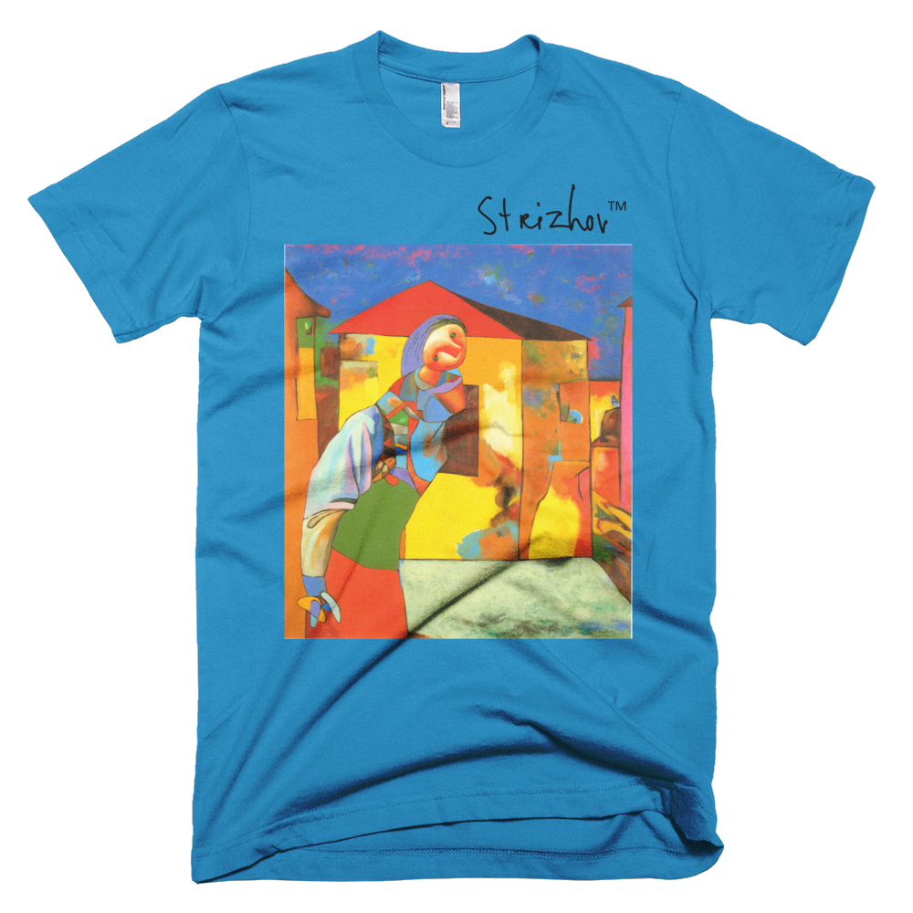 Skydiving T-shirts Strizhov™ by Dmitri Strizhov - 'Landscape with Alina - 1997' - T-Shirt, , Strizhov™, Skydiving Apparel, Skydiving Apparel, Skydiving Gear, Olympics, T-Shirts, Skydive Chicago, Skydive City, Skydive Perris, Drop Zone Apparel, USPA, united states parachute association, Freefly, BASE, World Record,