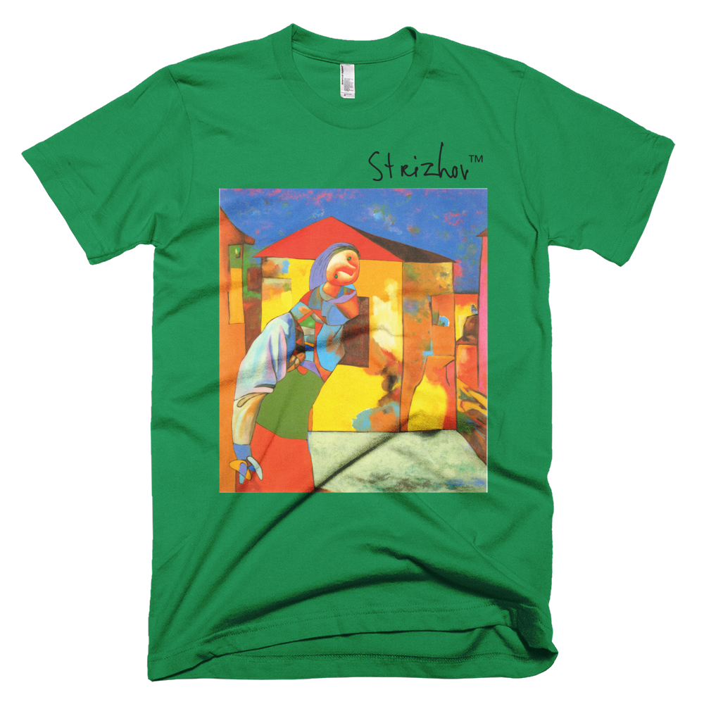 Skydiving T-shirts Strizhov™ by Dmitri Strizhov - 'Landscape with Alina - 1997' - T-Shirt, , Strizhov™, Skydiving Apparel, Skydiving Apparel, Skydiving Gear, Olympics, T-Shirts, Skydive Chicago, Skydive City, Skydive Perris, Drop Zone Apparel, USPA, united states parachute association, Freefly, BASE, World Record,