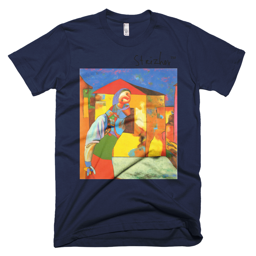 Skydiving T-shirts Strizhov™ by Dmitri Strizhov - 'Landscape with Alina - 1997' - T-Shirt, , Strizhov™, Skydiving Apparel, Skydiving Apparel, Skydiving Gear, Olympics, T-Shirts, Skydive Chicago, Skydive City, Skydive Perris, Drop Zone Apparel, USPA, united states parachute association, Freefly, BASE, World Record,