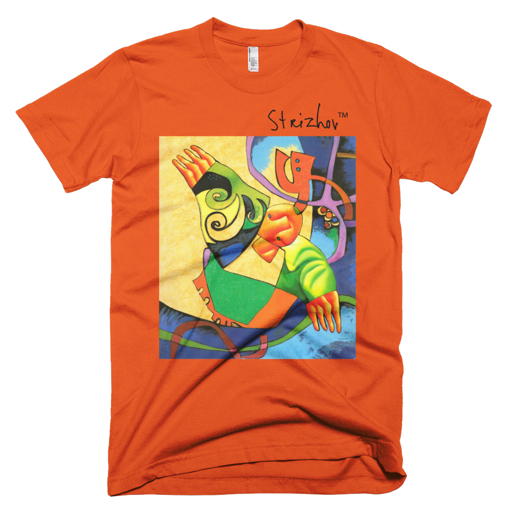 Skydiving T-shirts Strizhov™ by Dmitri Strizhov - 'Art History Written In Electricity - 1997' - T-Shirt, , Strizhov™, Skydiving Apparel, Skydiving Apparel, Skydiving Gear, Olympics, T-Shirts, Skydive Chicago, Skydive City, Skydive Perris, Drop Zone Apparel, USPA, united states parachute association, Freefly, BASE, World Record,
