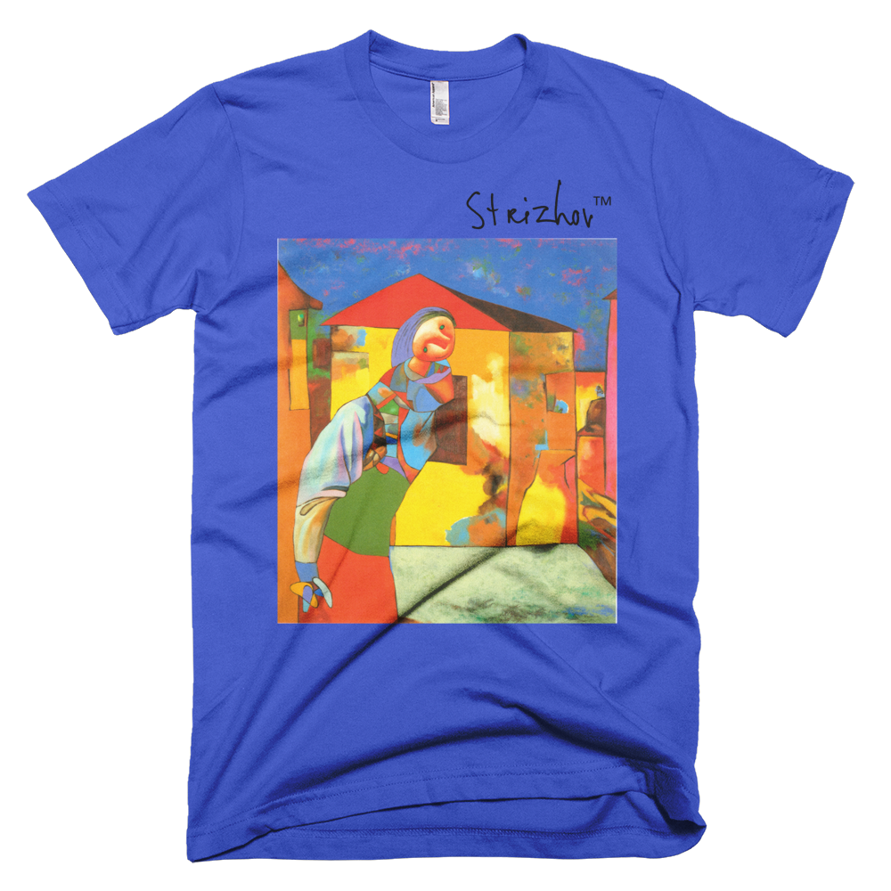 Skydiving T-shirts Strizhov™ by Dmitri Strizhov - 'Landscape with Alina - 1997' - T-Shirt, , Strizhov™, Skydiving Apparel, Skydiving Apparel, Skydiving Gear, Olympics, T-Shirts, Skydive Chicago, Skydive City, Skydive Perris, Drop Zone Apparel, USPA, united states parachute association, Freefly, BASE, World Record,