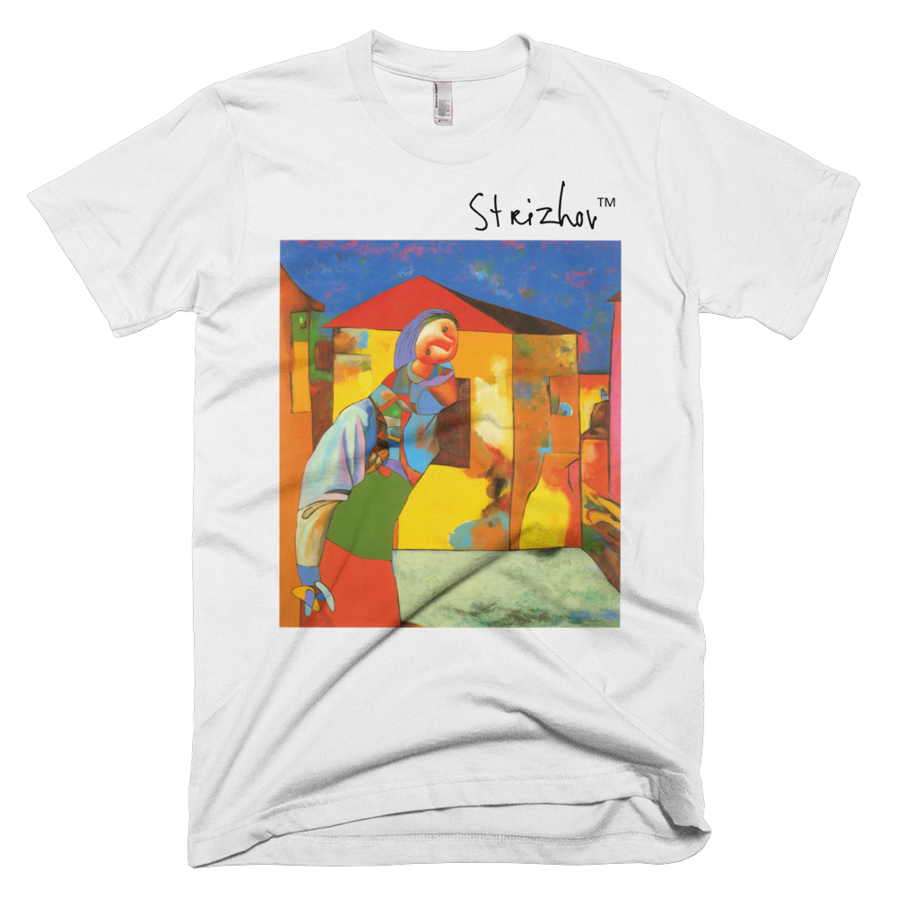 Skydiving T-shirts Strizhov™ by Dmitri Strizhov - 'Landscape with Alina - 1997' - T-Shirt, , Strizhov™, Skydiving Apparel, Skydiving Apparel, Skydiving Gear, Olympics, T-Shirts, Skydive Chicago, Skydive City, Skydive Perris, Drop Zone Apparel, USPA, united states parachute association, Freefly, BASE, World Record,