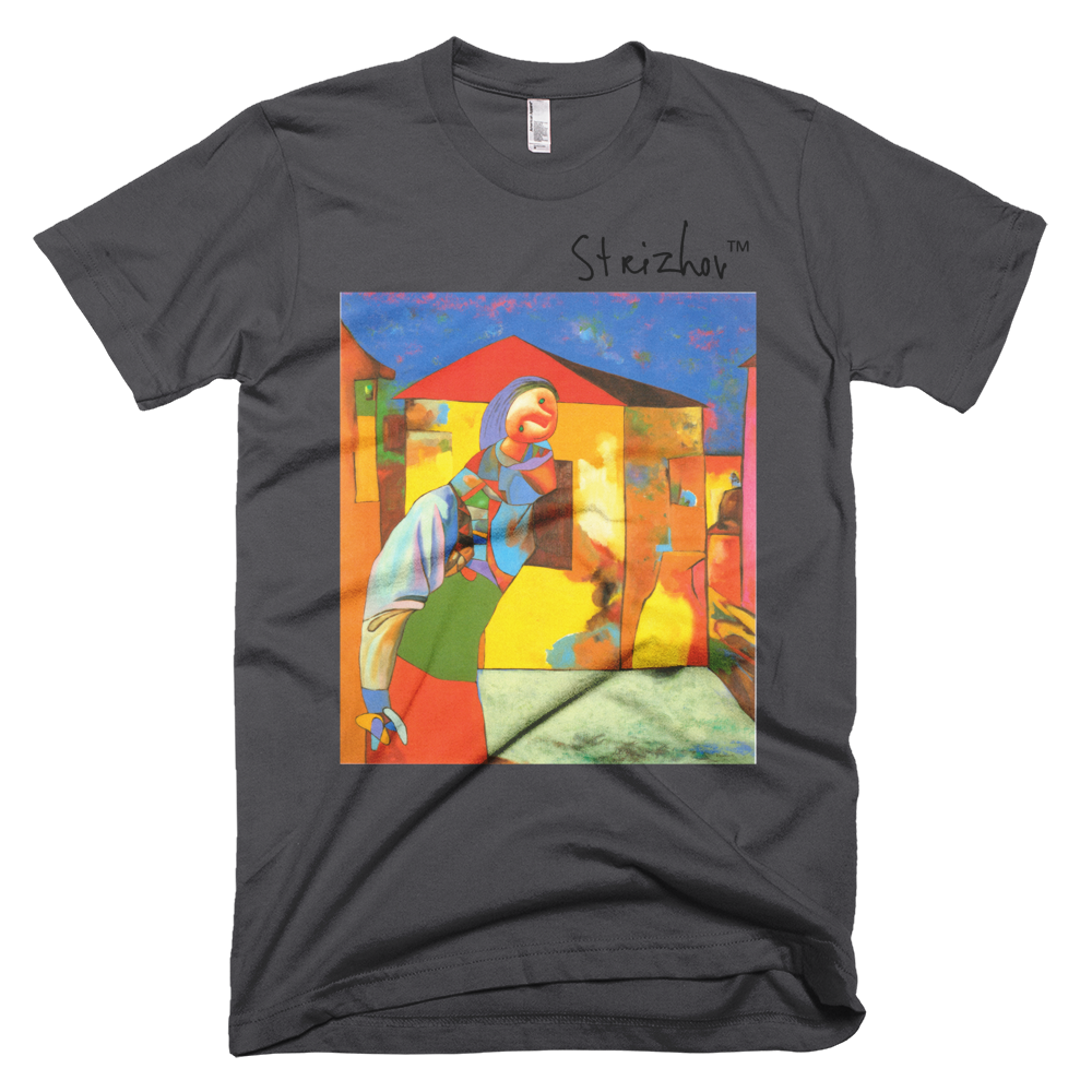 Skydiving T-shirts Strizhov™ by Dmitri Strizhov - 'Landscape with Alina - 1997' - T-Shirt, , Strizhov™, Skydiving Apparel, Skydiving Apparel, Skydiving Gear, Olympics, T-Shirts, Skydive Chicago, Skydive City, Skydive Perris, Drop Zone Apparel, USPA, united states parachute association, Freefly, BASE, World Record,