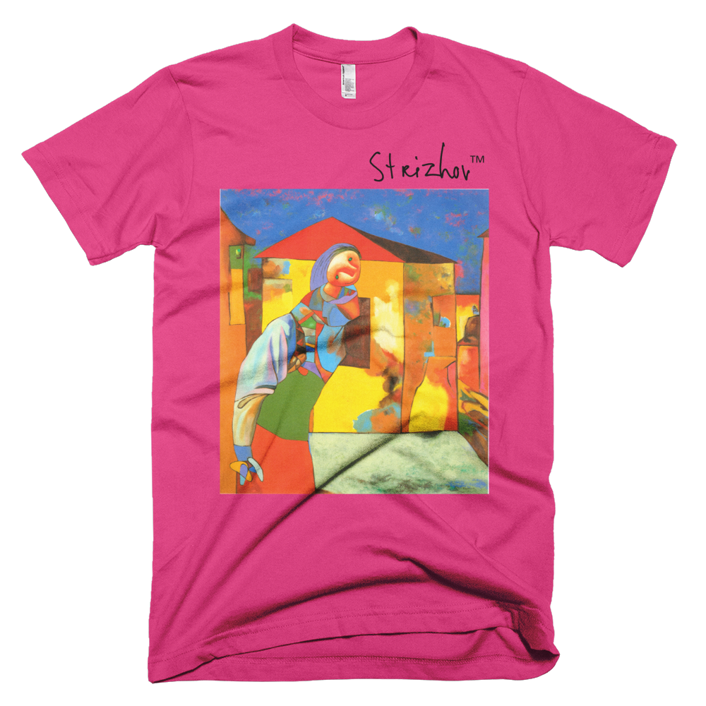 Skydiving T-shirts Strizhov™ by Dmitri Strizhov - 'Landscape with Alina - 1997' - T-Shirt, , Strizhov™, Skydiving Apparel, Skydiving Apparel, Skydiving Gear, Olympics, T-Shirts, Skydive Chicago, Skydive City, Skydive Perris, Drop Zone Apparel, USPA, united states parachute association, Freefly, BASE, World Record,