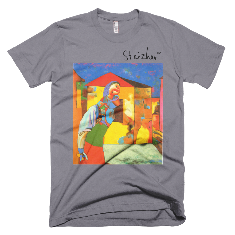 Skydiving T-shirts Strizhov™ by Dmitri Strizhov - 'Landscape with Alina - 1997' - T-Shirt, , Strizhov™, Skydiving Apparel, Skydiving Apparel, Skydiving Gear, Olympics, T-Shirts, Skydive Chicago, Skydive City, Skydive Perris, Drop Zone Apparel, USPA, united states parachute association, Freefly, BASE, World Record,