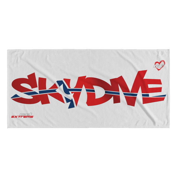 Skydiving T-shirts World Team - Skydive Norway - Beach Towels in 10 Colors, Beach Towel, teelaunch, Skydiving Apparel, Skydiving Apparel, Skydiving Gear, Olympics, T-Shirts, Skydive Chicago, Skydive City, Skydive Perris, Drop Zone Apparel, USPA, united states parachute association, Freefly, BASE, World Record,