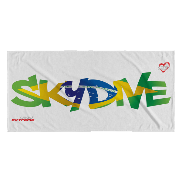 Skydiving T-shirts World Team - Skydive Brazil - Beach Towels in 10 Colors, Beach Towel, teelaunch, Skydiving Apparel, Skydiving Apparel, Skydiving Gear, Olympics, T-Shirts, Skydive Chicago, Skydive City, Skydive Perris, Drop Zone Apparel, USPA, united states parachute association, Freefly, BASE, World Record,