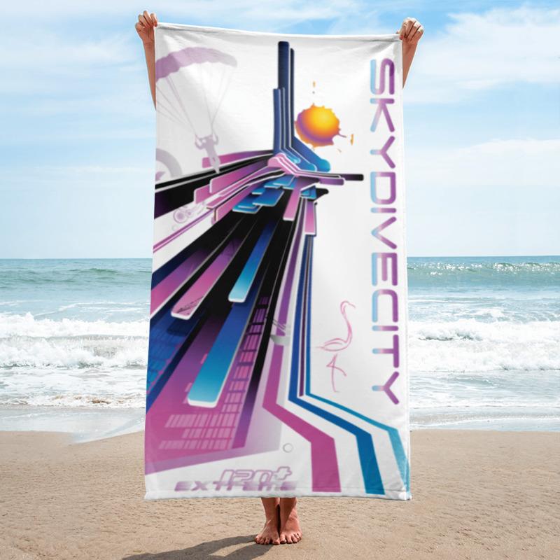 Skydiving T-shirts SkydiveCity Flamingo - Beach Towel, Beach Towel, Skydiving Apparel, Skydiving Apparel, Skydiving Apparel, Skydiving Gear, Olympics, T-Shirts, Skydive Chicago, Skydive City, Skydive Perris, Drop Zone Apparel, USPA, united states parachute association, Freefly, BASE, World Record,