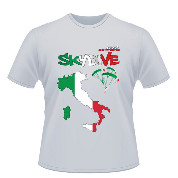 Skydiving T-shirts - Skydive World - ITALY - Cotton Tee -, Shirts, Skydiving Apparel, Skydiving Apparel, Skydiving Apparel, Skydiving Gear, Olympics, T-Shirts, Skydive Chicago, Skydive City, Skydive Perris, Drop Zone Apparel, USPA, united states parachute association, Freefly, BASE, World Record,