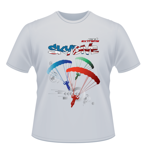 Skydiving T-shirts - Skydive World All Over - AMERICA - Cotton Tee -, Shirts, Skydiving Apparel, Skydiving Apparel, Skydiving Apparel, Skydiving Gear, Olympics, T-Shirts, Skydive Chicago, Skydive City, Skydive Perris, Drop Zone Apparel, USPA, united states parachute association, Freefly, BASE, World Record,