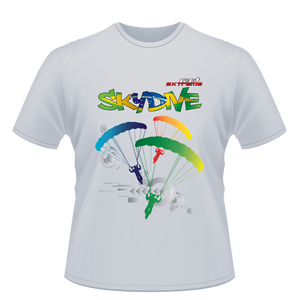 Skydiving T-shirts - Skydive World All Over - BRAZIL - Cotton Tee -, Shirts, Skydiving Apparel, Skydiving Apparel, Skydiving Apparel, Skydiving Gear, Olympics, T-Shirts, Skydive Chicago, Skydive City, Skydive Perris, Drop Zone Apparel, USPA, united states parachute association, Freefly, BASE, World Record,
