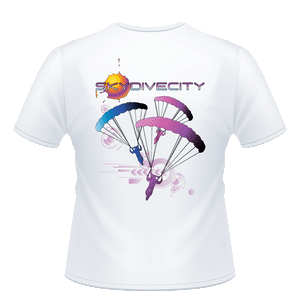 Skydiving T-shirts - Skydive City - Flamingo - Unisex Crew Neck Tee, Shirts, Skydiving Apparel, Skydiving Apparel, Skydiving Apparel, Skydiving Gear, Olympics, T-Shirts, Skydive Chicago, Skydive City, Skydive Perris, Drop Zone Apparel, USPA, united states parachute association, Freefly, BASE, World Record,