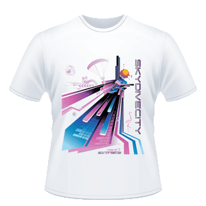 Skydiving T-shirts - Skydive City - Flamingo - Unisex Crew Neck Tee, Shirts, Skydiving Apparel, Skydiving Apparel, Skydiving Apparel, Skydiving Gear, Olympics, T-Shirts, Skydive Chicago, Skydive City, Skydive Perris, Drop Zone Apparel, USPA, united states parachute association, Freefly, BASE, World Record,