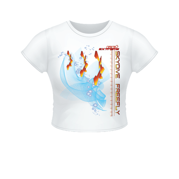 Skydiving T-shirts Women`s Crop Top - Skydive FREEFLY -, , Skydiving Apparel, Skydiving Apparel, Skydiving Apparel, Skydiving Gear, Olympics, T-Shirts, Skydive Chicago, Skydive City, Skydive Perris, Drop Zone Apparel, USPA, united states parachute association, Freefly, BASE, World Record,