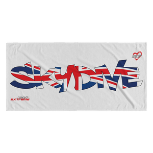 Skydiving T-shirts World Team - Skydive United Kingdom - Beach Towels in 10 Colors, Beach Towel, teelaunch, Skydiving Apparel, Skydiving Apparel, Skydiving Gear, Olympics, T-Shirts, Skydive Chicago, Skydive City, Skydive Perris, Drop Zone Apparel, USPA, united states parachute association, Freefly, BASE, World Record,