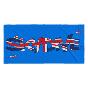 Skydiving T-shirts World Team - Skydive United Kingdom - Beach Towels in 10 Colors, Beach Towel, teelaunch, Skydiving Apparel, Skydiving Apparel, Skydiving Gear, Olympics, T-Shirts, Skydive Chicago, Skydive City, Skydive Perris, Drop Zone Apparel, USPA, united states parachute association, Freefly, BASE, World Record,