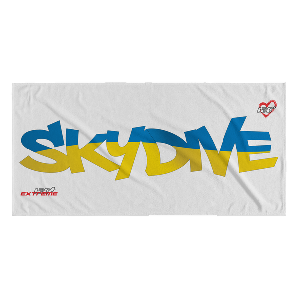 Skydiving T-shirts World Team - Skydive Ukraine - Beach Towels in 10 Colors, Beach Towel, teelaunch, Skydiving Apparel, Skydiving Apparel, Skydiving Gear, Olympics, T-Shirts, Skydive Chicago, Skydive City, Skydive Perris, Drop Zone Apparel, USPA, united states parachute association, Freefly, BASE, World Record,