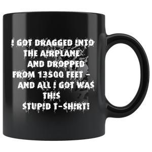 Skydiving T-shirts I ♡ Skydive - First Jump - Your lovely skydiving mug, Black Mugs, teelaunch, Skydiving Apparel, Skydiving Apparel, Skydiving Gear, Olympics, T-Shirts, Skydive Chicago, Skydive City, Skydive Perris, Drop Zone Apparel, USPA, united states parachute association, Freefly, BASE, World Record,