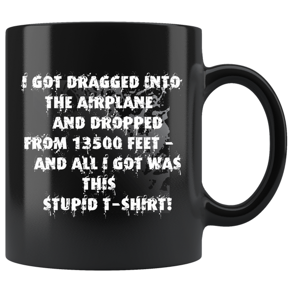 Skydiving T-shirts I ♡ Skydive - First Jump - Your lovely skydiving mug, Black Mugs, teelaunch, Skydiving Apparel, Skydiving Apparel, Skydiving Gear, Olympics, T-Shirts, Skydive Chicago, Skydive City, Skydive Perris, Drop Zone Apparel, USPA, united states parachute association, Freefly, BASE, World Record,