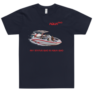 Skydiving T-shirts AquaQuo - "My Status Quo is Aqua Quo" - Unisex T-Shirt, , Skydiving Apparel ™, Skydiving Apparel, Skydiving Apparel, Skydiving Gear, Olympics, T-Shirts, Skydive Chicago, Skydive City, Skydive Perris, Drop Zone Apparel, USPA, united states parachute association, Freefly, BASE, World Record,