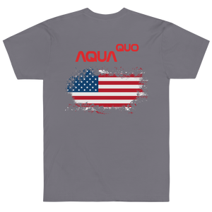 Skydiving T-shirts AquaQuo - "My Status Quo is Aqua Quo" - Unisex T-Shirt, , Skydiving Apparel ™, Skydiving Apparel, Skydiving Apparel, Skydiving Gear, Olympics, T-Shirts, Skydive Chicago, Skydive City, Skydive Perris, Drop Zone Apparel, USPA, united states parachute association, Freefly, BASE, World Record,