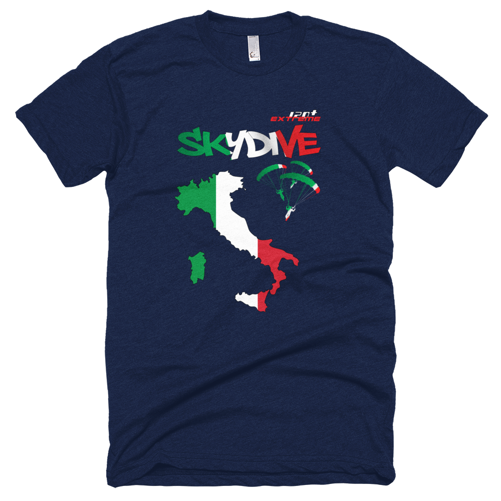 Skydiving T-shirts - Skydive All World - ITALY - Unisex Tee -, Shirts, Skydiving Apparel, Skydiving Apparel, Skydiving Apparel, Skydiving Gear, Olympics, T-Shirts, Skydive Chicago, Skydive City, Skydive Perris, Drop Zone Apparel, USPA, united states parachute association, Freefly, BASE, World Record,