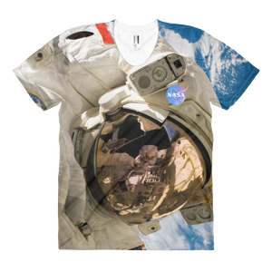 Skydiving T-shirts NASA - Astronaut - USA - Women's sublimation t-shirt, T-shirt, Skydiving Apparel, Skydiving Apparel, Skydiving Apparel, Skydiving Gear, Olympics, T-Shirts, Skydive Chicago, Skydive City, Skydive Perris, Drop Zone Apparel, USPA, united states parachute association, Freefly, BASE, World Record,