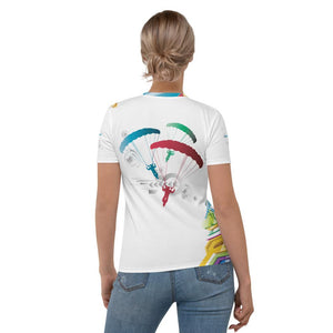 Skydiving T-shirts - Skydive Competition - Limited Edition - Women`s Tee -, Shirts, Skydiving Apparel, Skydiving Apparel, Skydiving Apparel, Skydiving Gear, Olympics, T-Shirts, Skydive Chicago, Skydive City, Skydive Perris, Drop Zone Apparel, USPA, united states parachute association, Freefly, BASE, World Record,