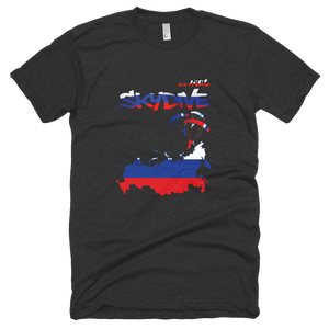 Skydiving T-shirts - Skydive All World - RUSSIA - Unisex Tee -, Shirts, Skydiving Apparel, Skydiving Apparel, Skydiving Apparel, Skydiving Gear, Olympics, T-Shirts, Skydive Chicago, Skydive City, Skydive Perris, Drop Zone Apparel, USPA, united states parachute association, Freefly, BASE, World Record,