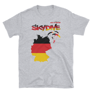 Skydiving T-shirts - Skydive World - GERMANY - Cotton Tee -, Shirts, Skydiving Apparel, Skydiving Apparel, Skydiving Apparel, Skydiving Gear, Olympics, T-Shirts, Skydive Chicago, Skydive City, Skydive Perris, Drop Zone Apparel, USPA, united states parachute association, Freefly, BASE, World Record,