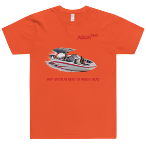 Skydiving T-shirts AquaQuo - "My Status Quo is Aqua Quo" - Unisex T-Shirt, , Skydiving Apparel ™, Skydiving Apparel, Skydiving Apparel, Skydiving Gear, Olympics, T-Shirts, Skydive Chicago, Skydive City, Skydive Perris, Drop Zone Apparel, USPA, united states parachute association, Freefly, BASE, World Record,