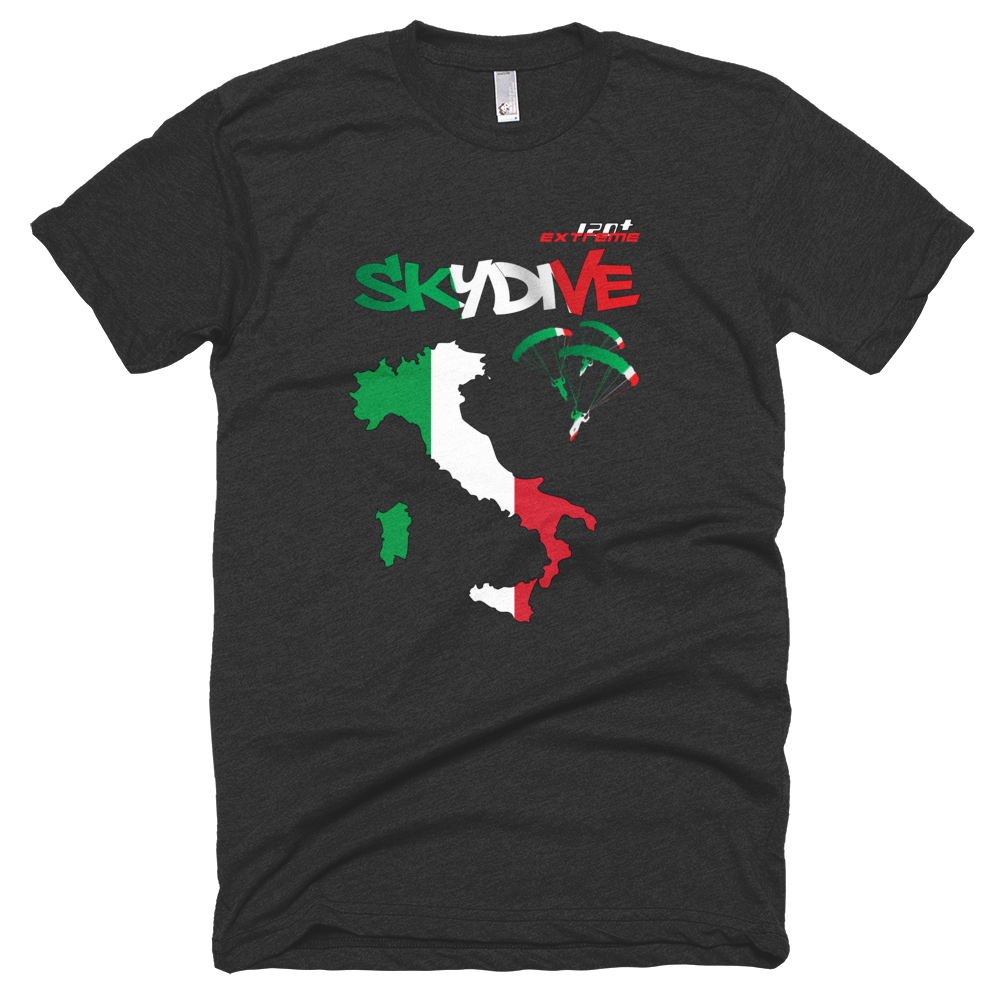 Skydiving T-shirts - Skydive All World - ITALY - Unisex Tee -, Shirts, Skydiving Apparel, Skydiving Apparel, Skydiving Apparel, Skydiving Gear, Olympics, T-Shirts, Skydive Chicago, Skydive City, Skydive Perris, Drop Zone Apparel, USPA, united states parachute association, Freefly, BASE, World Record,