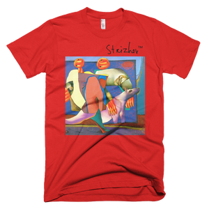 Skydiving T-shirts Strizhov™ by Dmitri Strizhov - 'Walks Under a Northern Sky - 1993' - T-Shirt, , Strizhov™, Skydiving Apparel, Skydiving Apparel, Skydiving Gear, Olympics, T-Shirts, Skydive Chicago, Skydive City, Skydive Perris, Drop Zone Apparel, USPA, united states parachute association, Freefly, BASE, World Record,