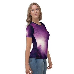 Skydiving T-shirts Galaxy - Orion Purple Nebula - Women's sublimation t-shirt, T-shirt, Skydiving Apparel, Skydiving Apparel, Skydiving Apparel, Skydiving Gear, Olympics, T-Shirts, Skydive Chicago, Skydive City, Skydive Perris, Drop Zone Apparel, USPA, united states parachute association, Freefly, BASE, World Record,