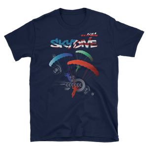 Skydiving T-shirts - Skydive World All Over - AMERICA - Cotton Tee -, Shirts, Skydiving Apparel, Skydiving Apparel, Skydiving Apparel, Skydiving Gear, Olympics, T-Shirts, Skydive Chicago, Skydive City, Skydive Perris, Drop Zone Apparel, USPA, united states parachute association, Freefly, BASE, World Record,