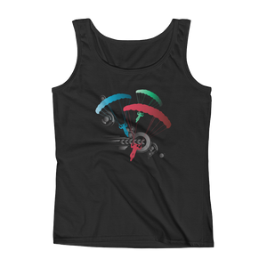 Skydiving T-shirts Ladies' Tank - Skydive Competition, Tanks, Skydiving Apparel, Skydiving Apparel, Skydiving Apparel, Skydiving Gear, Olympics, T-Shirts, Skydive Chicago, Skydive City, Skydive Perris, Drop Zone Apparel, USPA, united states parachute association, Freefly, BASE, World Record,