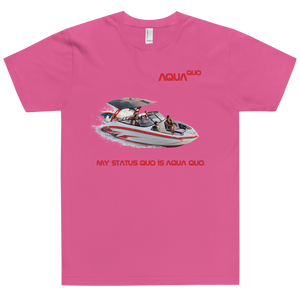 Skydiving T-shirts AquaQuo - "My Status Quo is Aqua Quo" - Unisex T-Shirt, , Skydiving Apparel ™, Skydiving Apparel, Skydiving Apparel, Skydiving Gear, Olympics, T-Shirts, Skydive Chicago, Skydive City, Skydive Perris, Drop Zone Apparel, USPA, united states parachute association, Freefly, BASE, World Record,