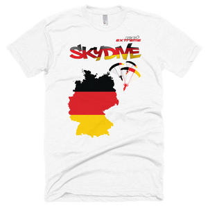 Skydiving T-shirts - Skydive All World - GERMANY - Unisex Tee -, Shirts, Skydiving Apparel, Skydiving Apparel, Skydiving Apparel, Skydiving Gear, Olympics, T-Shirts, Skydive Chicago, Skydive City, Skydive Perris, Drop Zone Apparel, USPA, united states parachute association, Freefly, BASE, World Record,