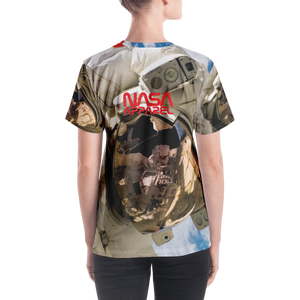 Skydiving T-shirts NASA - Astronaut - USA - Women's sublimation t-shirt, T-shirt, Skydiving Apparel, Skydiving Apparel, Skydiving Apparel, Skydiving Gear, Olympics, T-Shirts, Skydive Chicago, Skydive City, Skydive Perris, Drop Zone Apparel, USPA, united states parachute association, Freefly, BASE, World Record,