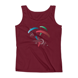 Skydiving T-shirts Ladies' Tank - Skydive Competition, Tanks, Skydiving Apparel, Skydiving Apparel, Skydiving Apparel, Skydiving Gear, Olympics, T-Shirts, Skydive Chicago, Skydive City, Skydive Perris, Drop Zone Apparel, USPA, united states parachute association, Freefly, BASE, World Record,