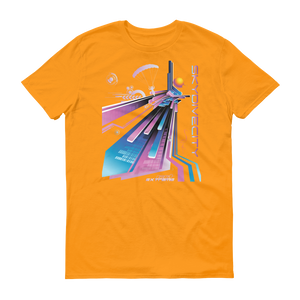 Skydiving T-shirts Skydive City - Flamingo - Men`s Colored T-Shirts, Men's Colored Tees, Skydiving Apparel, Skydiving Apparel, Skydiving Apparel, Skydiving Gear, Olympics, T-Shirts, Skydive Chicago, Skydive City, Skydive Perris, Drop Zone Apparel, USPA, united states parachute association, Freefly, BASE, World Record,