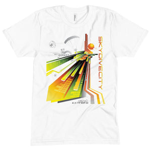 Skydiving T-shirts - Skydive City - Sunrise - Unisex Crew Neck Tee, Shirts, Skydiving Apparel, Skydiving Apparel, Skydiving Apparel, Skydiving Gear, Olympics, T-Shirts, Skydive Chicago, Skydive City, Skydive Perris, Drop Zone Apparel, USPA, united states parachute association, Freefly, BASE, World Record,