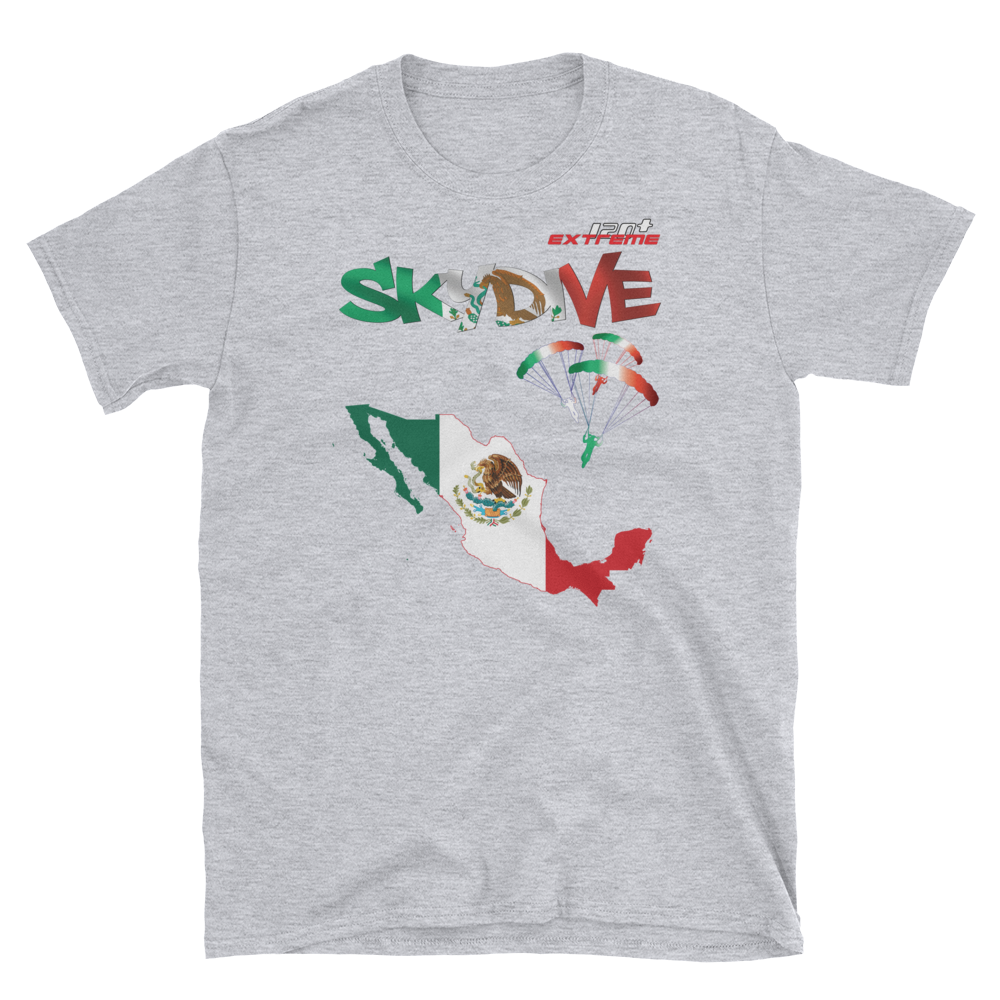 Skydiving T-shirts - Skydive World - MEXICO - Cotton Tee -, Shirts, Skydiving Apparel, Skydiving Apparel, Skydiving Apparel, Skydiving Gear, Olympics, T-Shirts, Skydive Chicago, Skydive City, Skydive Perris, Drop Zone Apparel, USPA, united states parachute association, Freefly, BASE, World Record,