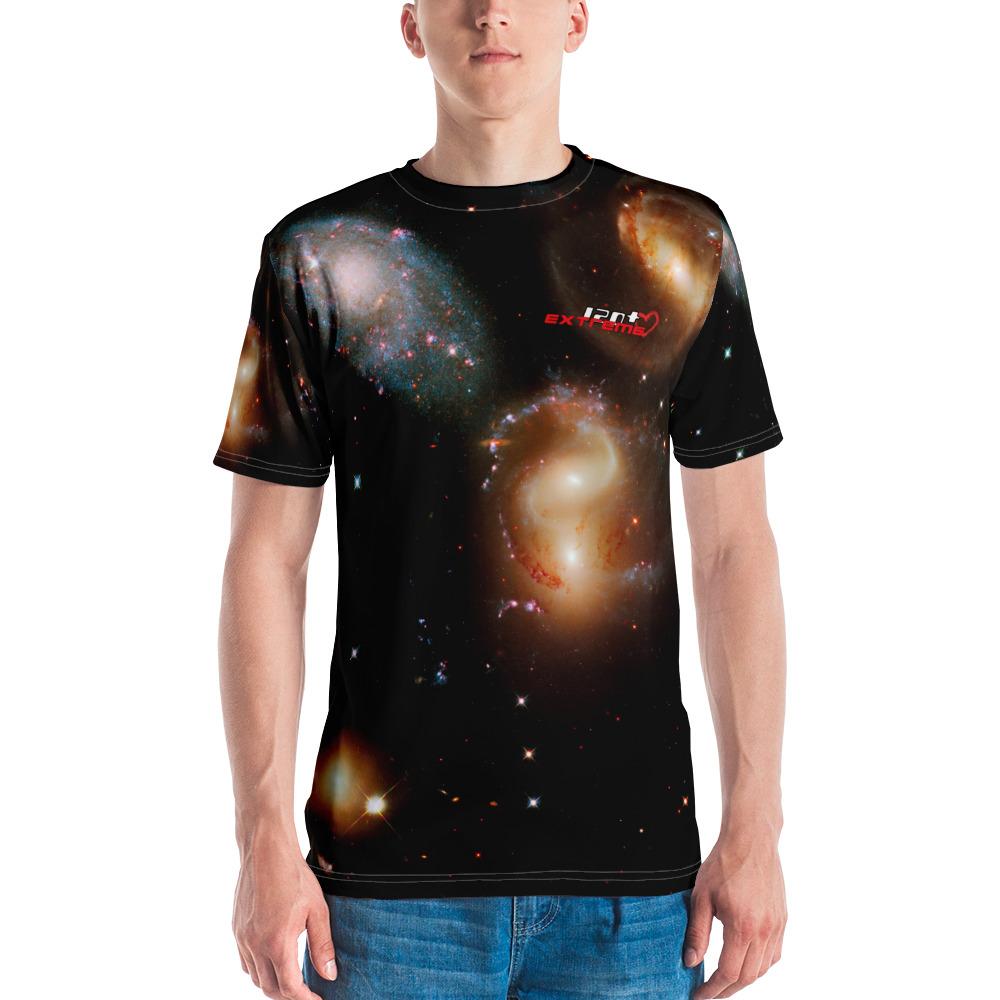 Skydiving T-shirts SPACE - Galactic wreckage in Stephan's Quintet - Men’s T-shirt, T-shirt, Skydiving Apparel, Skydiving Apparel, Skydiving Apparel, Skydiving Gear, Olympics, T-Shirts, Skydive Chicago, Skydive City, Skydive Perris, Drop Zone Apparel, USPA, united states parachute association, Freefly, BASE, World Record,